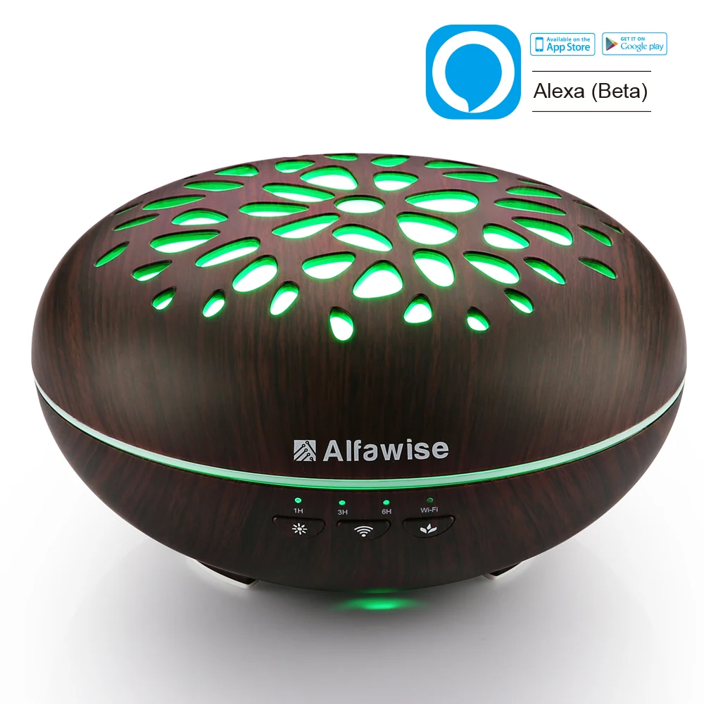 

Alfawise 400ml Air Humidifier Aroma Essential Oil Diffuser Ultrasonic Air Humidifier Mist Maker Changing Color LED Lights XJ