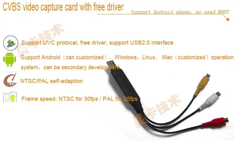 LCC280_USB приобретение видео коробка/AV-USB2.0 USB приобретение карты supportting android