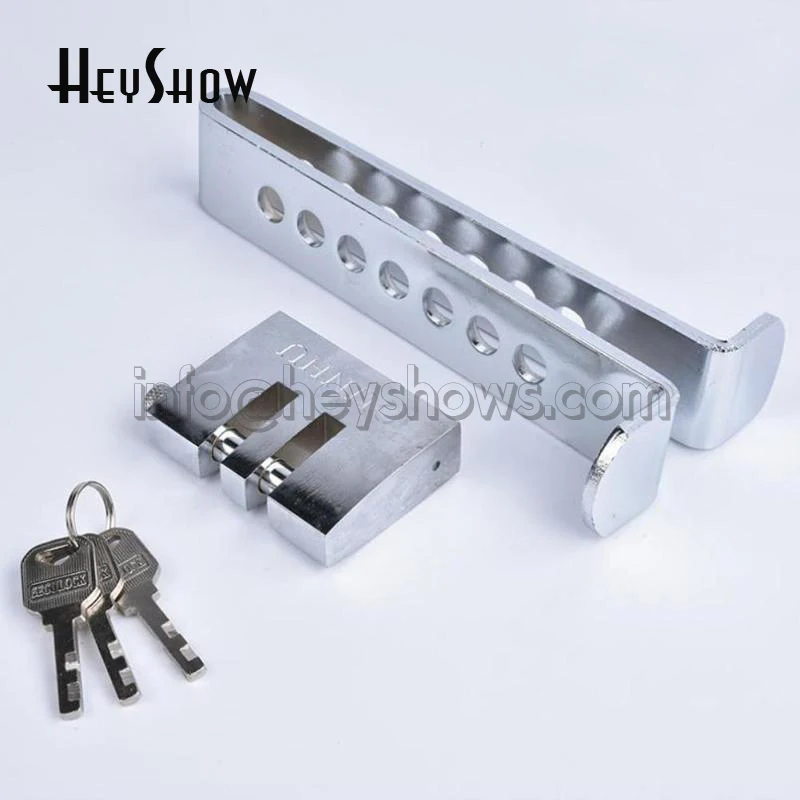 Universal Car Clutch Brake Pedal, Anti-Theft Lock, Stainless Security, Anti-Theft for Auto, Trucks, Accelerator