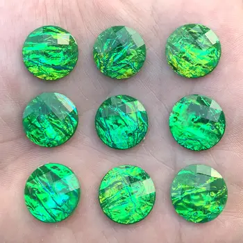 

75PCS 16mm Colorful Round Flat Back stones and crystal Resin Rhinestone trim Gems For Costume Button Crafts -A436*5