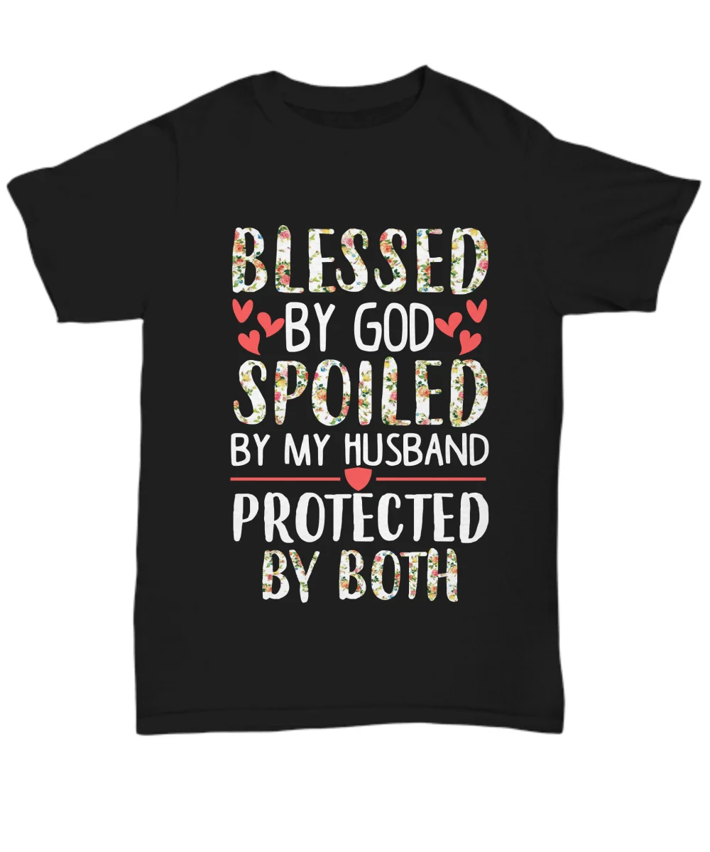 Blessed By God испорченная надписью Мой папа футболка для женщин подарок нее Love2019