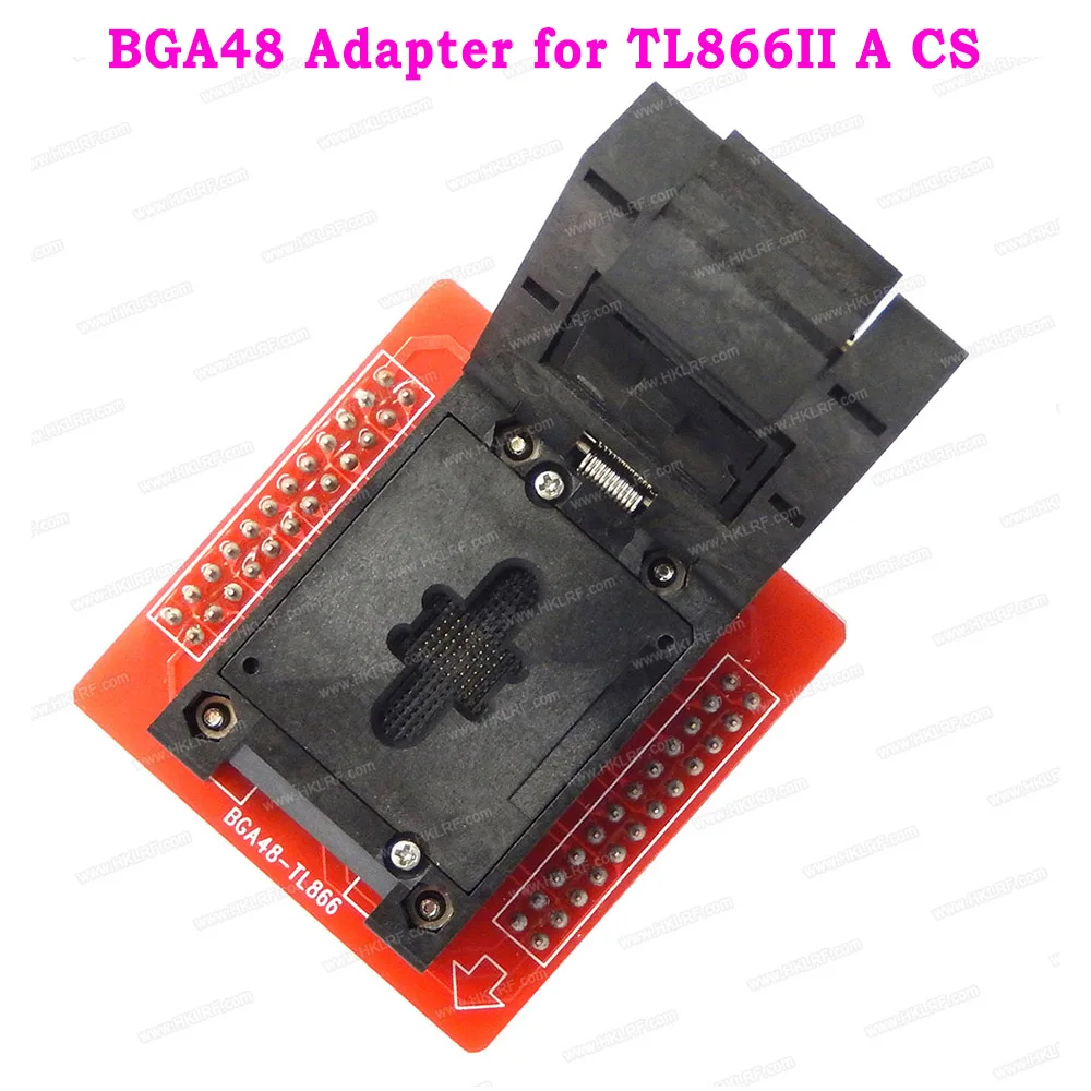 

BGA48 Adapter Socket for Minipro TL866II Plus TL866CS TL866A USB Programmer