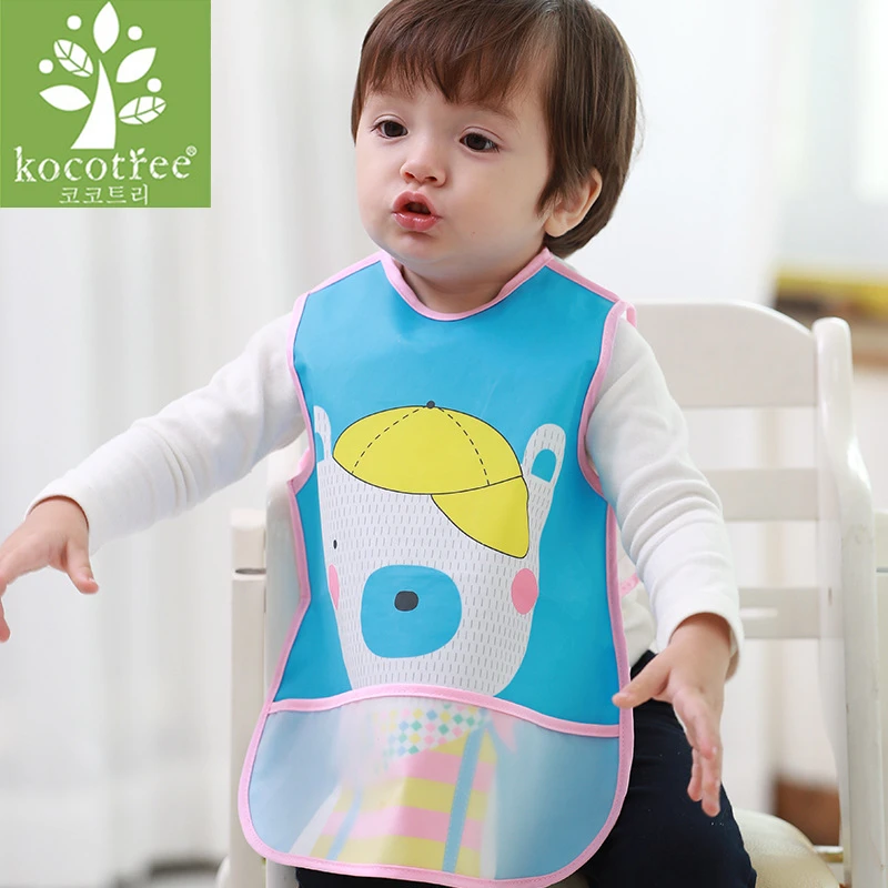 

Kocotree Waterproof Baby Bibs Soft Baby Feeding Apron Cute Bear Burp Cloths Newborn Bandana Children Clothing Accessories Bibs