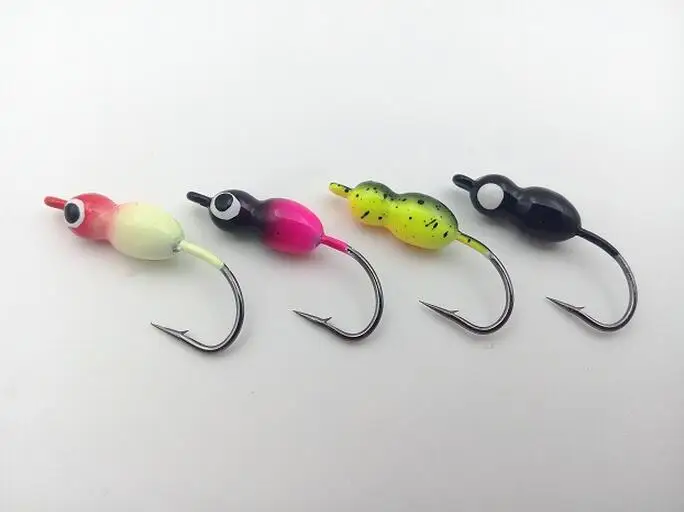 

hot selling 25mm/2.5g artificial metal lure fishing jig bait 24pcs/lot ice jig fishing hook pesa fishing tackle