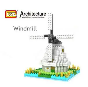 

Eiffel tower LOZ Diamond Blocks Architecture Series Windmill Mini Blocks DIY Building Toys Educational Toys Kids Toys 9361-9365