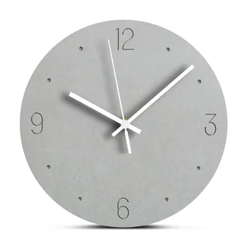 

Decorative Wooden Wall Clock Modern Design Large Round Wood Clocks Handmade Silent Hanging Wall Clocks Arabic Numbers Home Decor
