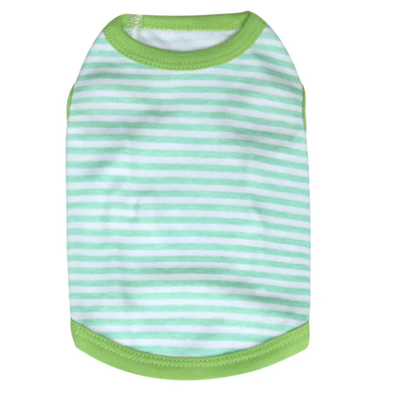 

Dog Pet Stripe Pattern Vest Clothes Pet Supplies Cotton T-shirt Spring Summer Movement Style Clothing Sportswear Cute Dog Vest