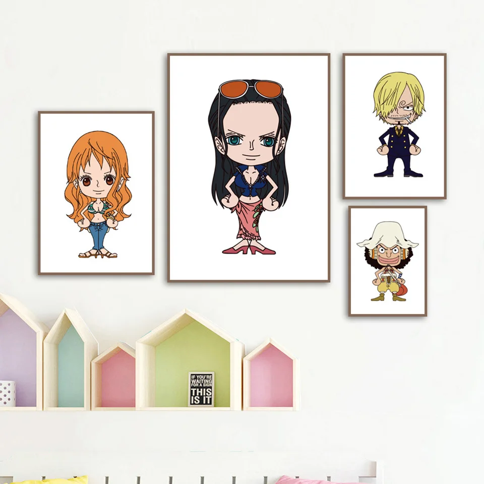 Cartoon-One-Piece-Luffy-Chopper-Roronoa-Zoro-Wall-Art-Canvas-Painting-Nordic-Posters-And-Prints-Wall (1)