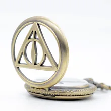 Ретро Гарри Поттер и Deathly Hallows кварцевые карманные часы аналоговый кулон ожерелье Мужские Женские часы подарок Montre Reloj