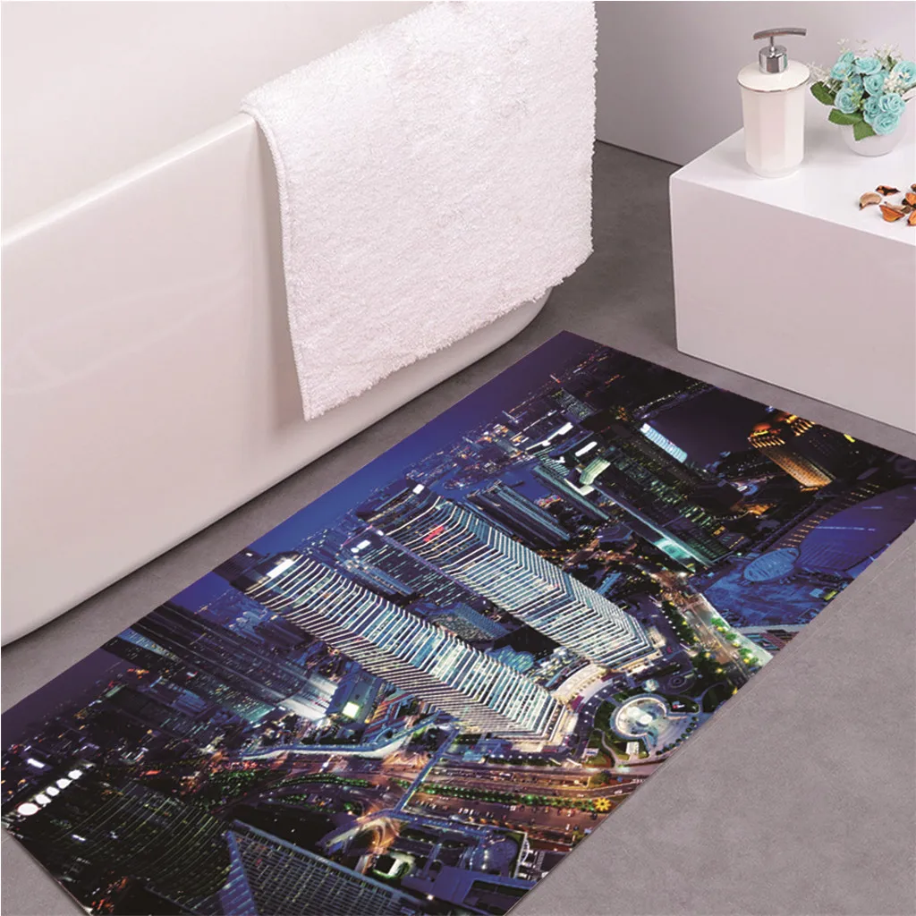 

3D Palace Night Scenery Wall Stickers For Bedroom Background Removable Light City Landscape Decor Mural Vinyl Poster z0603#G30