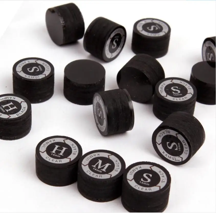 Японский черный KAMUI Clear Pool Cue Tip 14 мм SS/S/M/H тип бильярдные аксессуары прочный профессиональный портативный наконечник