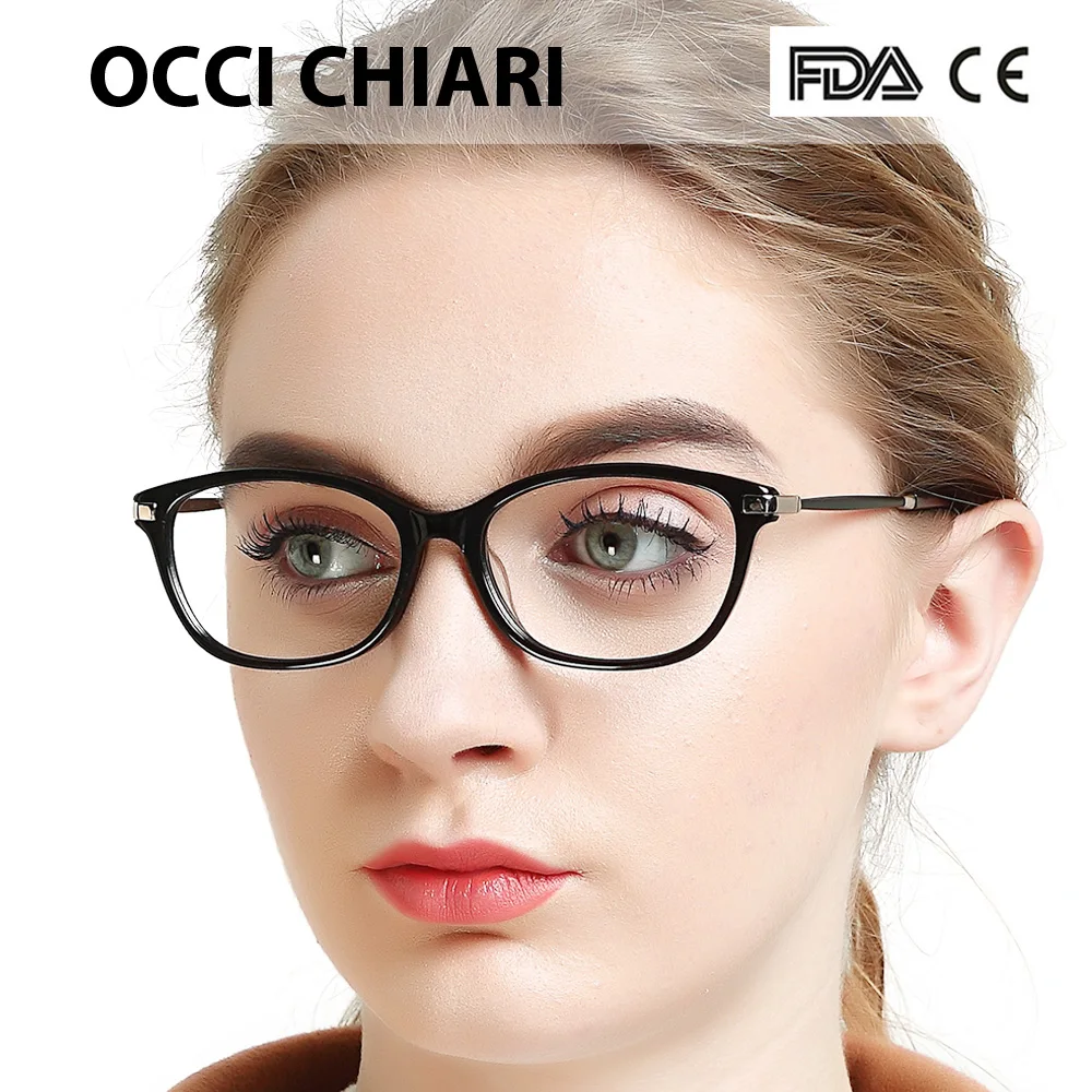 OCCI CHIARI очки для близорукости Gafas женские очки оправа ацетат весна шарнир очки по рецепту очки красные W-DIOLI