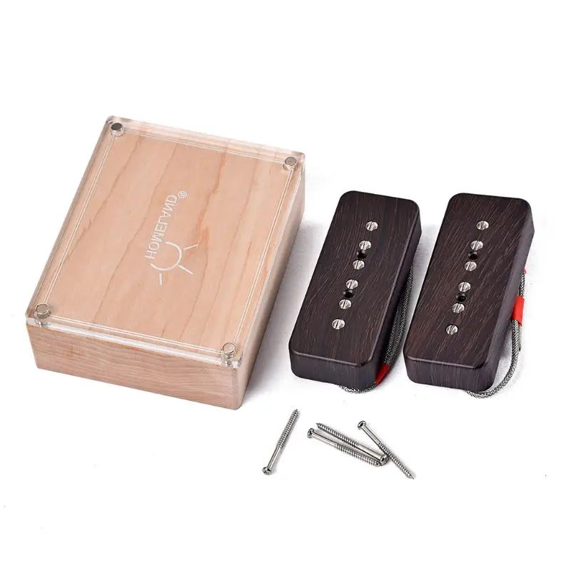 

Replacement Pickup Set for P90 6 string Alnico 5 single coil pickup wood color