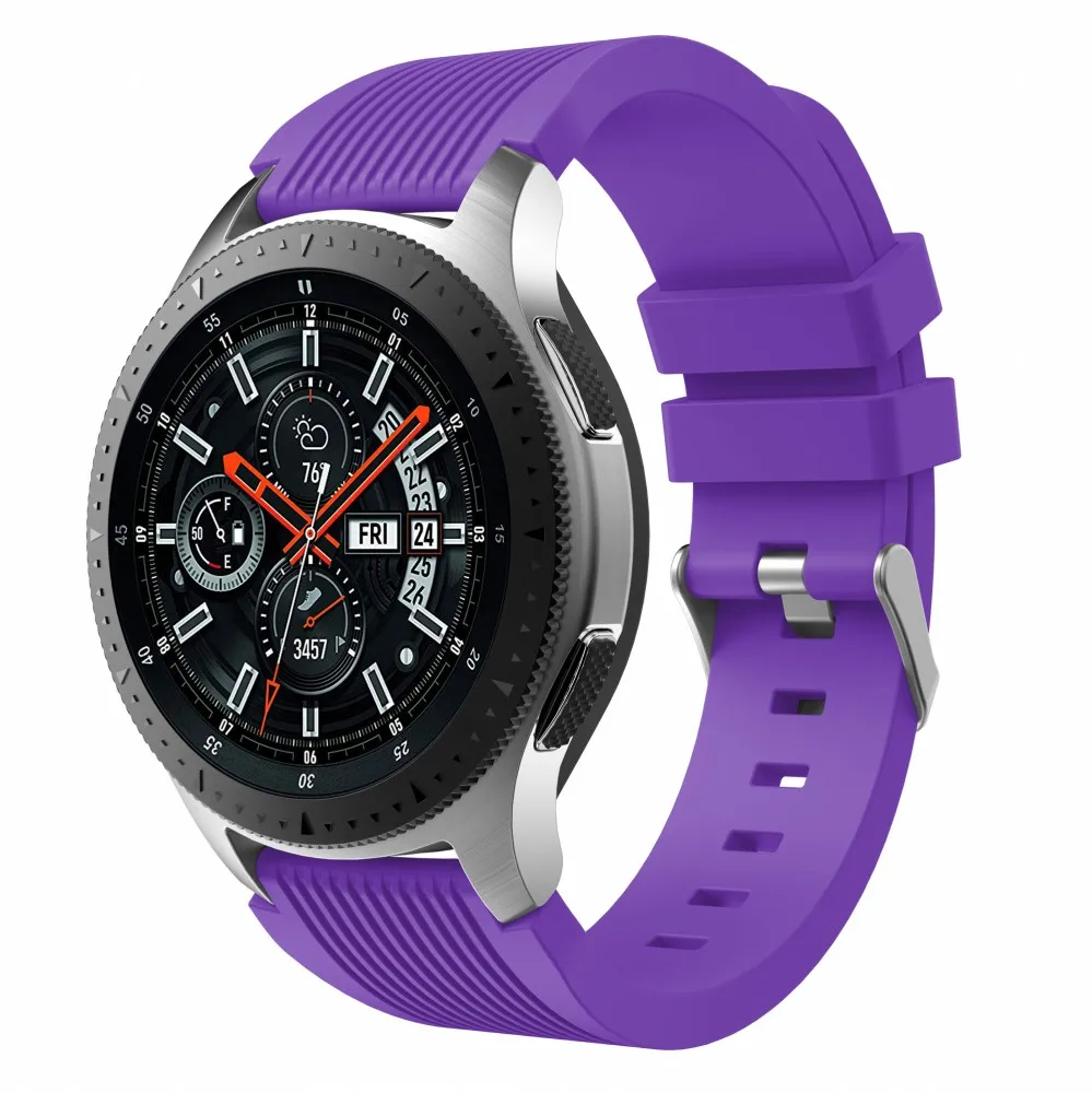 22 мм мягкий силиконовый ремешок для часов для samsung Galaxy Watch 46 мм SM-R800 резиновый браслет для gear S3 Frontier классический ремень