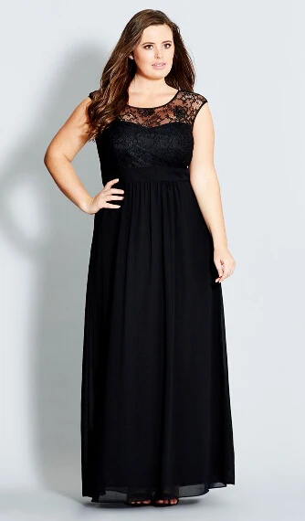Classic black dresses for women plus sizes