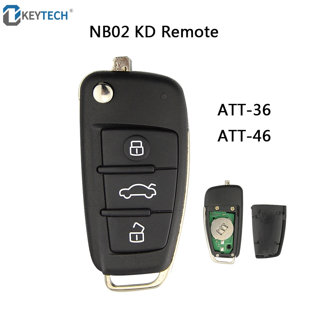 

OkeyTech NB02 NB-ATT-36 NB-ATT-46 KD Remote Key NB-Series 3 Buttons for KD900 KD900+ URG200 KEYDIY for Audi A6L Style