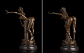 

Art Deco Sculpture Beautiful Naked Woman Bronze Statue