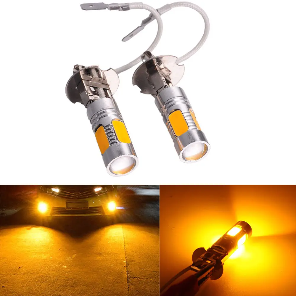 

2pcs 33 SMD Yellow H3 7.5W 5730 Car Xenon LED Fog Driving DRL Bulb Light Lamps 12V Yellow Amber Headlight Light Sourcing
