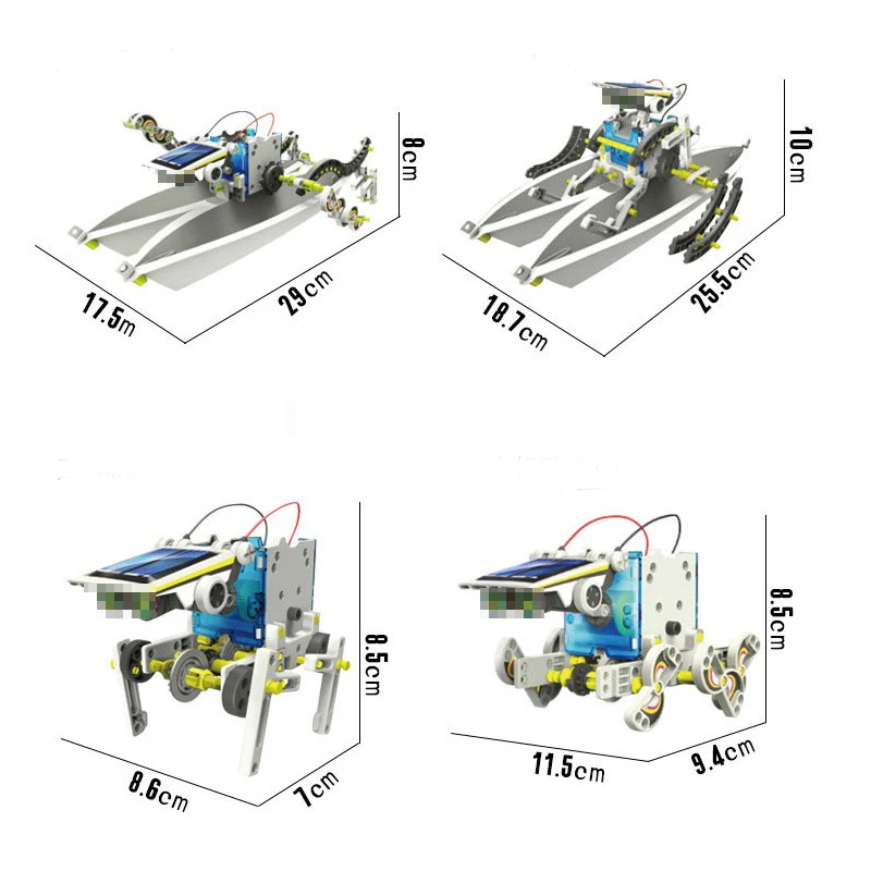 Смешной 13 в 1 робот, работающий от солнечной энергии Набор DIY игрушка на солнечной энергии ed игрушки Трансформация Робот набор развивающий подарок игрушки для детей мальчик