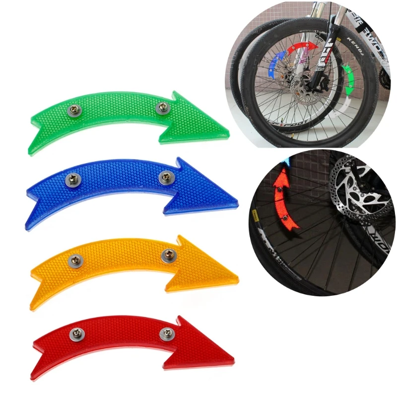 

MTB Road Bike Bicycle Reflector Cycling Arrow Shape Safe Warning Accessories New