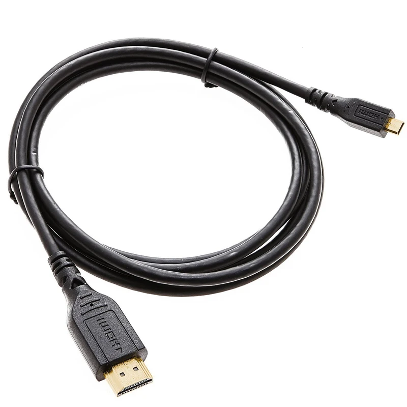 

For Chuwi HiBook, HIbook Pro, Hi10, HI12 5FT High Speed Micro HDMI HD Video Cable for Chuwi HDMI Cables, 1PCS Black