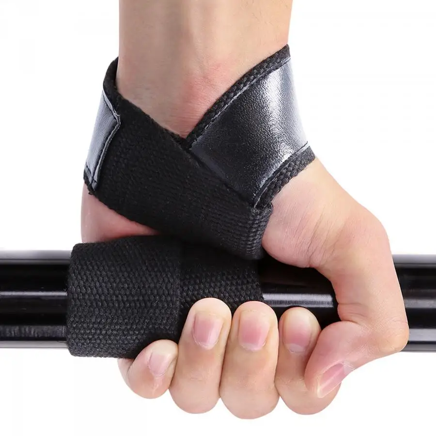

1 pair Weight Lifting Wrist Band Lifting Straps Protection Strap with Neoprene Padded No-Slip Weightlifting Hand Bar Gym