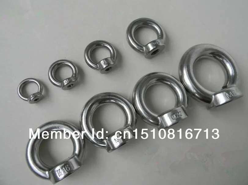 10pcs Eyes Nuts M5 Metric Threaded Stainless Steel Liftingin Nuts from