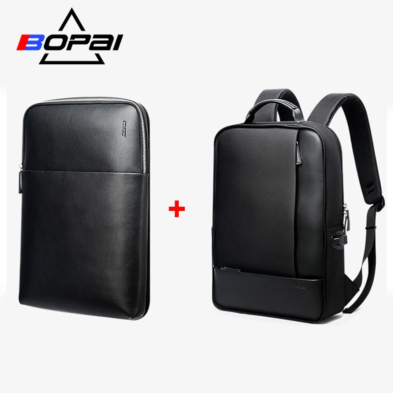 BOPAI съемный 2 в 1 рюкзак USB внешняя зарядка Рюкзак для ноутбука плечи Противоугонный рюкзак Водонепроницаемый рюкзак для мужчин