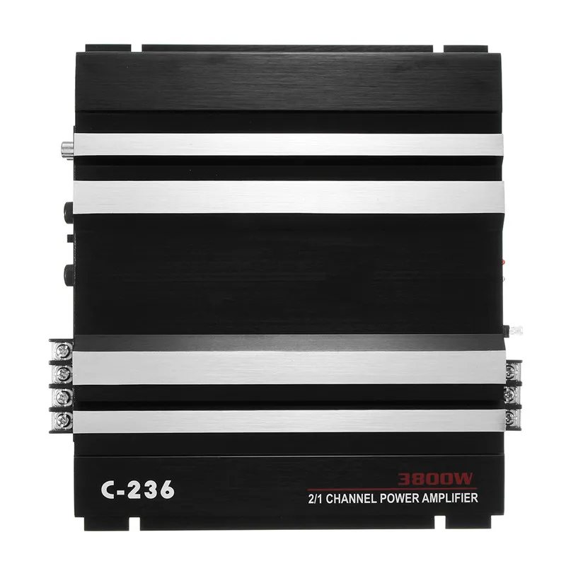 

KROAK 3800 Watt 2 Channel 12V Car Audio Power Amplifier Amp Aluminum Alloy Subwoofer Amplifier Car Subwoofer Auto Amplifier
