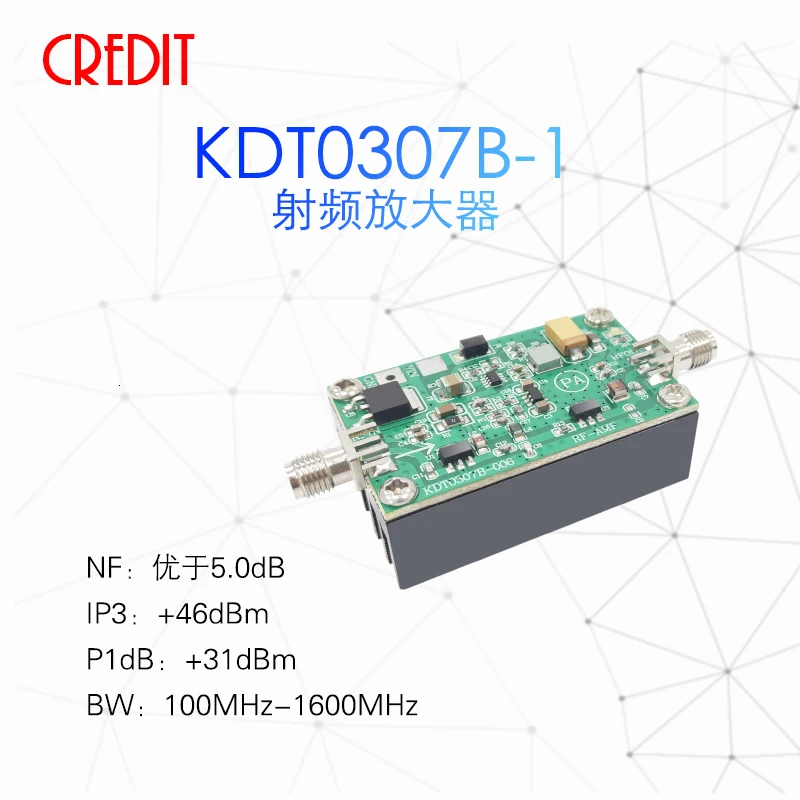 

New 100MHz-2GHz RF Amplifier 1W Medium Power Amplifier Broadband RF Amplifier