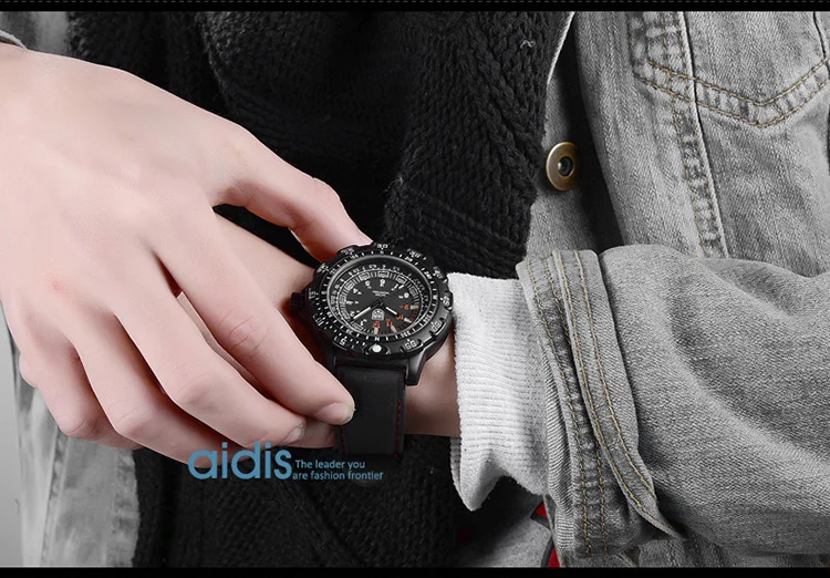 Aidis мужские спортивные часы, брендовые, повседневные, классные, военные, водонепроницаемые, уличные, светящиеся, кварцевые часы для мужчин, студенческие часы, relogio masculino