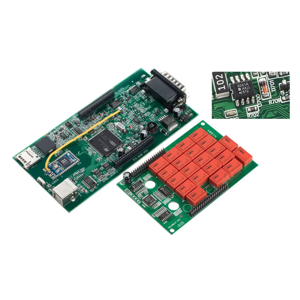 CDP TCS VCI 2016 R0/2017 R1 Keygen 2 зеленая плата V3.0 9241A чип Multidiag OBDII OBD2 диагностический