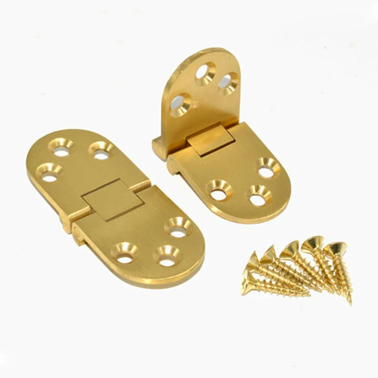 

180 Degree Concealed Copper Flip Round Folding Hinge Foldable Awning Round Table Airplane Table Hidden Hinges High Quality
