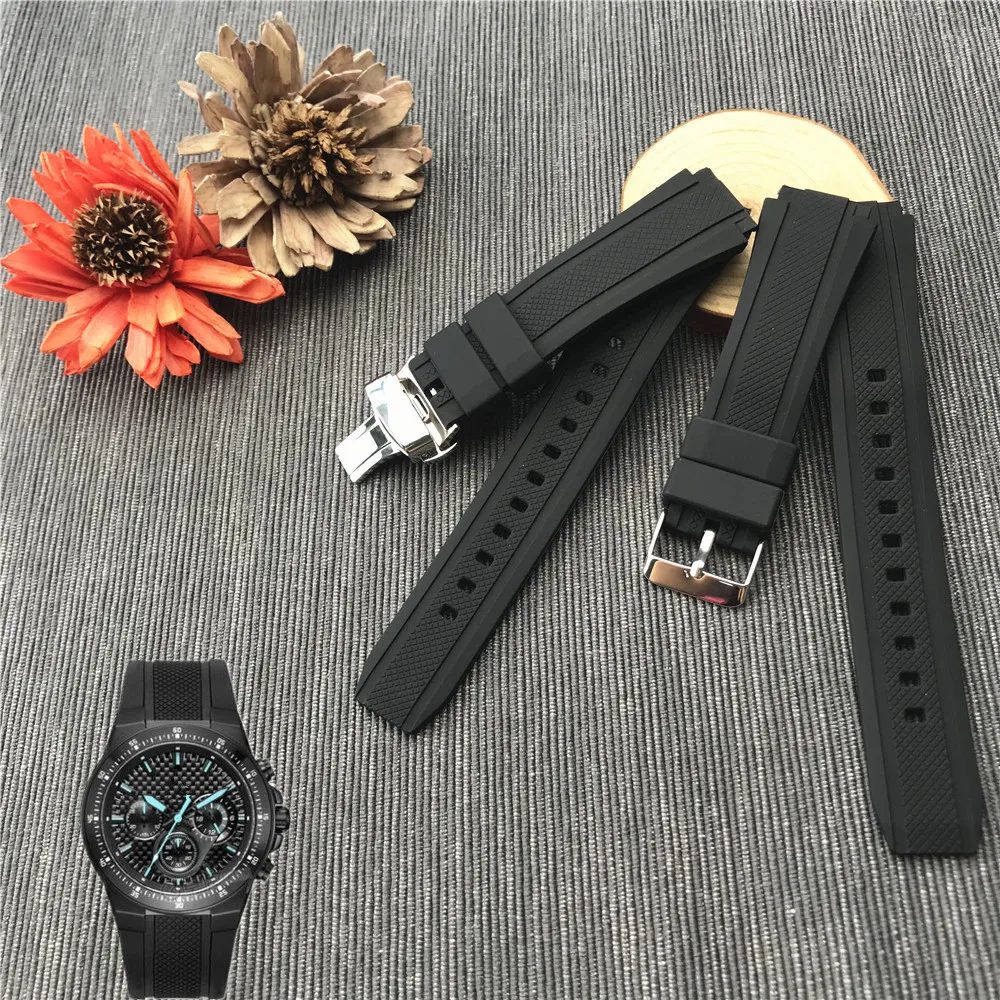 Резиновый ремешок для часов Casio Часы Edifice EF-552D-1A ремешок спортивный браслет мужской силиконовый браслет 17 мм Бабочка Пряжка EF-552