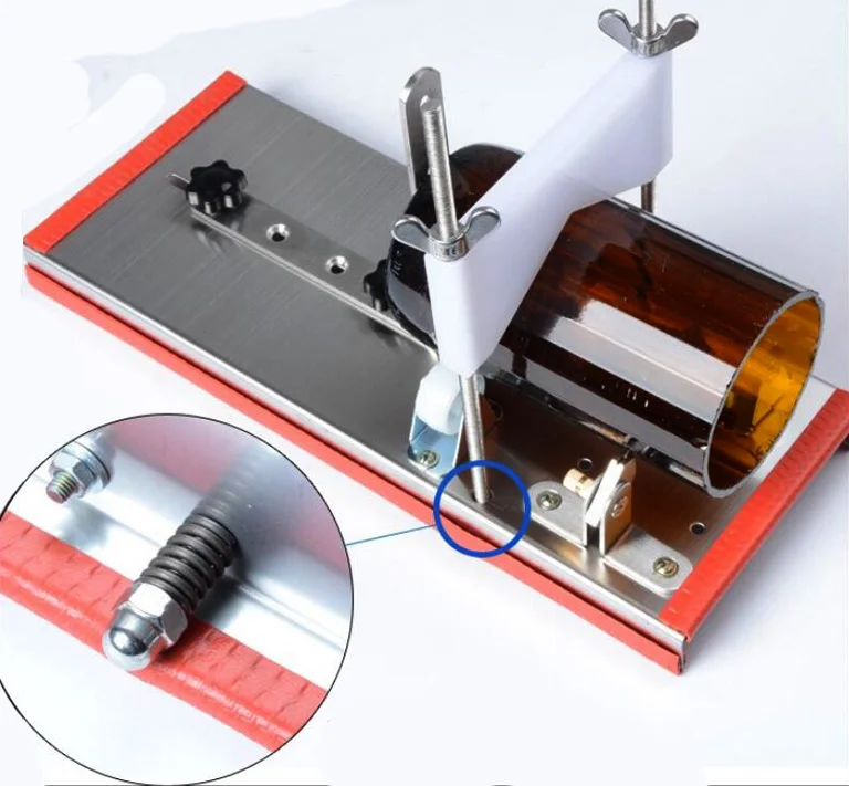 Резак для стеклянных бутылок 2-10 мм пивная банка для вина Точная режущая машина DIY Рециркулирующий режущий инструмент из нержавеющей стали Плавная резка