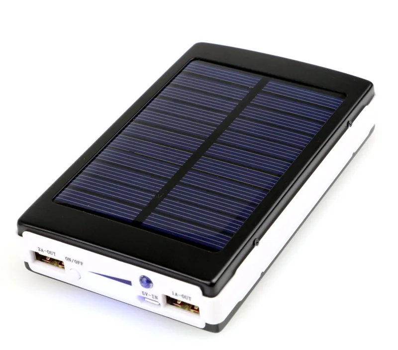 Дополнительный внешний аккумулятор 20000 мА/ч, Портативный solar power bank с СВЕТОДИОДНЫЙ Солнечное зарядное устройство, внешний аккумулятор для iphone 7plus samsung s8 xiaomi pocophone f1