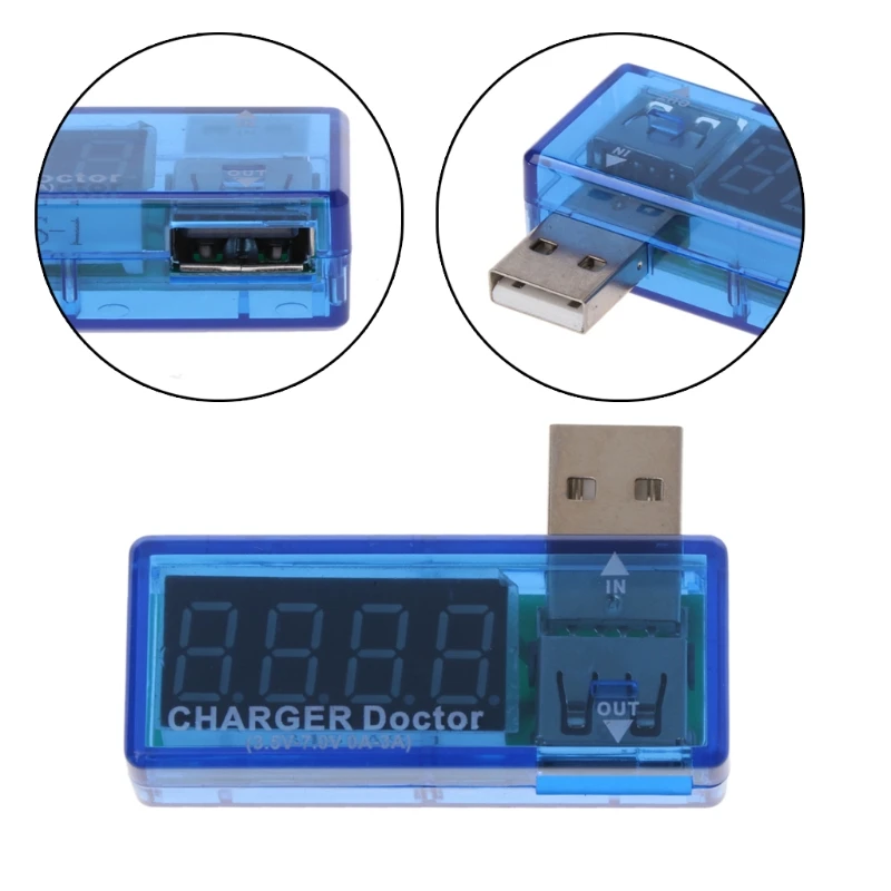 Mini Digital USB Mobile Power Charging Current Voltage Tester Voltmeter Ammeter