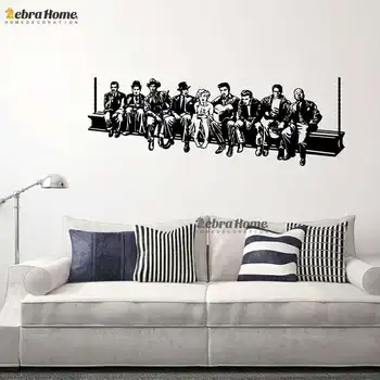 

A Large group of people in hollywood Wall Stickers Decal Home Decoration Wall Mural Removable Wallpaper 45*130cm