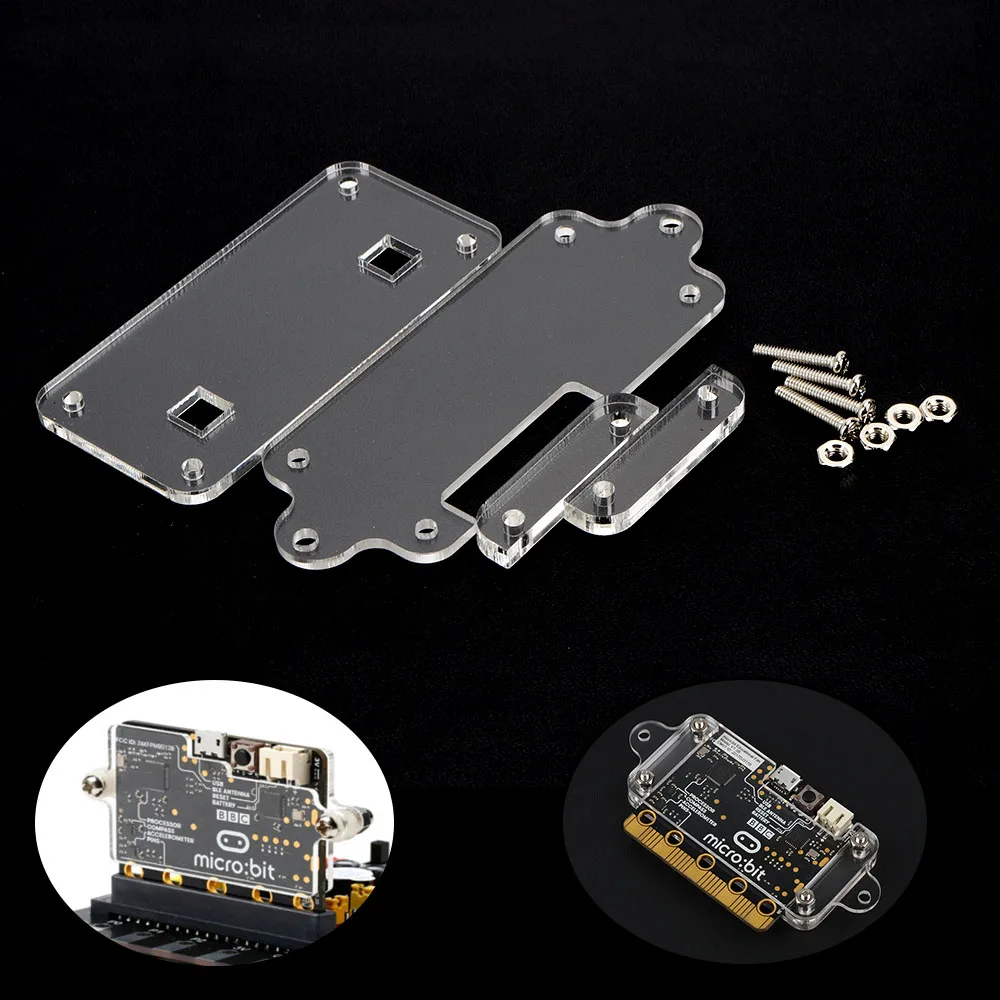 

DIY Transparent Acrylic Case Kit Box For BBC Micro: bit Development Board Protection Shell(No Board)
