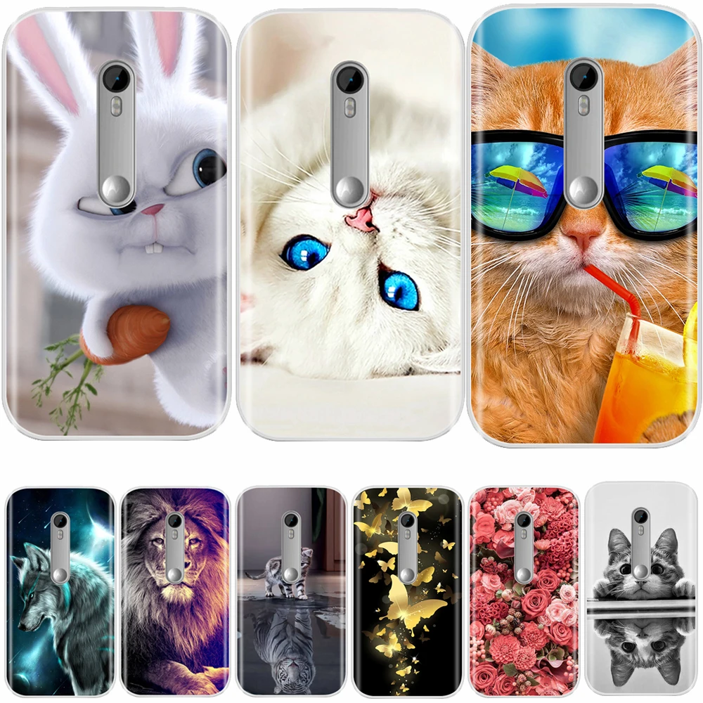

Case For Moto G3 Soft Silicone TPU Fashion Pattern Painted Back Cover For Motorola Moto G3 Case