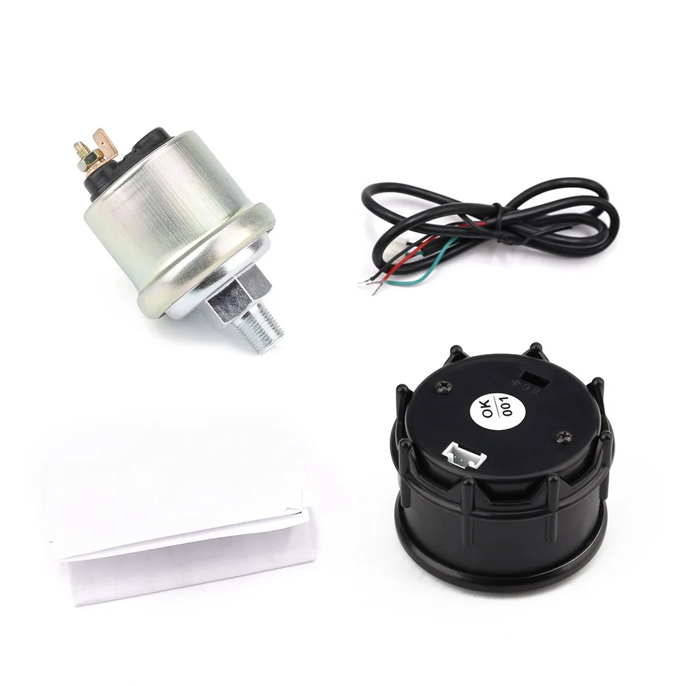 2&quot/52mm DIGITAL Car OIL PRESSURE GAUGE 0 120 Psi Oil Gauge With Sensor&ampFilter Sandwich Plate Adapter|Датчики давления