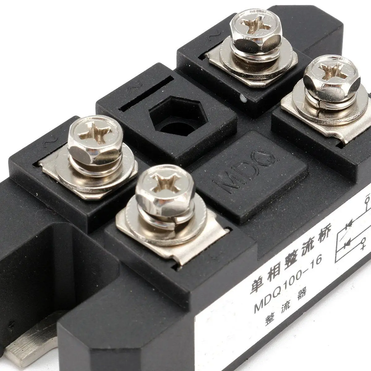 1 шт. MDQ 100A Amp 220В вольт кремниевый однофазный диод металлический чехол мост