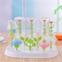 New Organizer Portable Home Baby Bottle Holder Bracket box  Detachable Flower-shaped Drain Rack  Living Room Drying Rack 2019