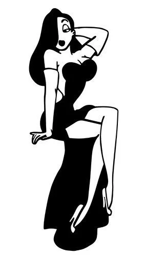 

For Jessica Rabbit sticker VINYL DECAL Who Framed Roger Rabbit Various Sizes