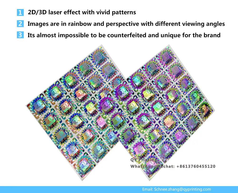 10000 шт. 20x17 мм дешевая наклейка с накладными голограммами серийный номер штрих-кода этикетки безопасности один раз используется серебряная фольга бирка