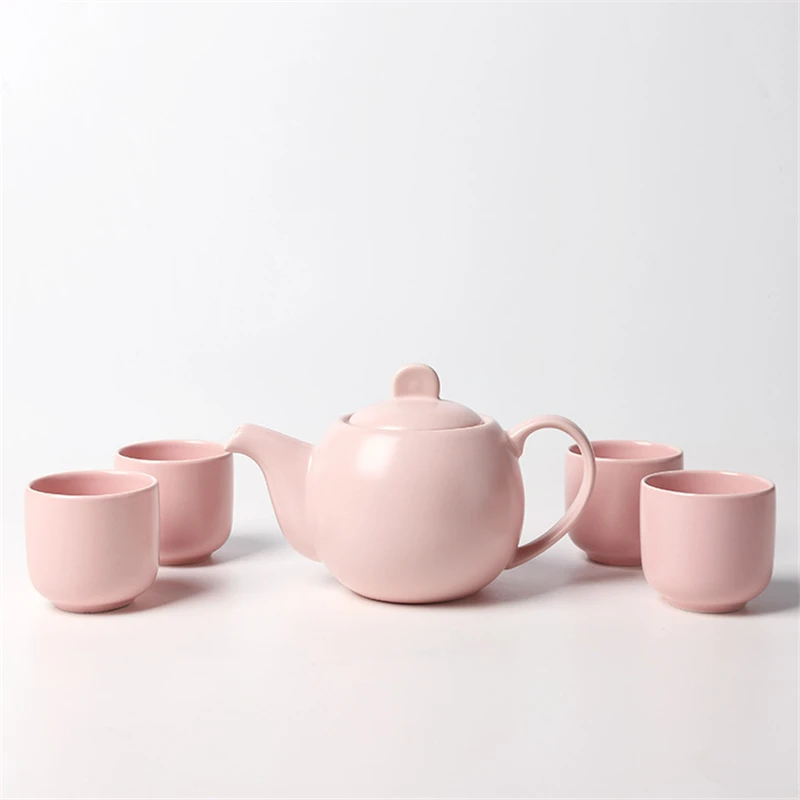 600 мл/150 мл кофейник нордический минимализм фарфоровый матовое стекло поверхность обморозка чайный горшок чайный стаканчик чайный набор контейнер