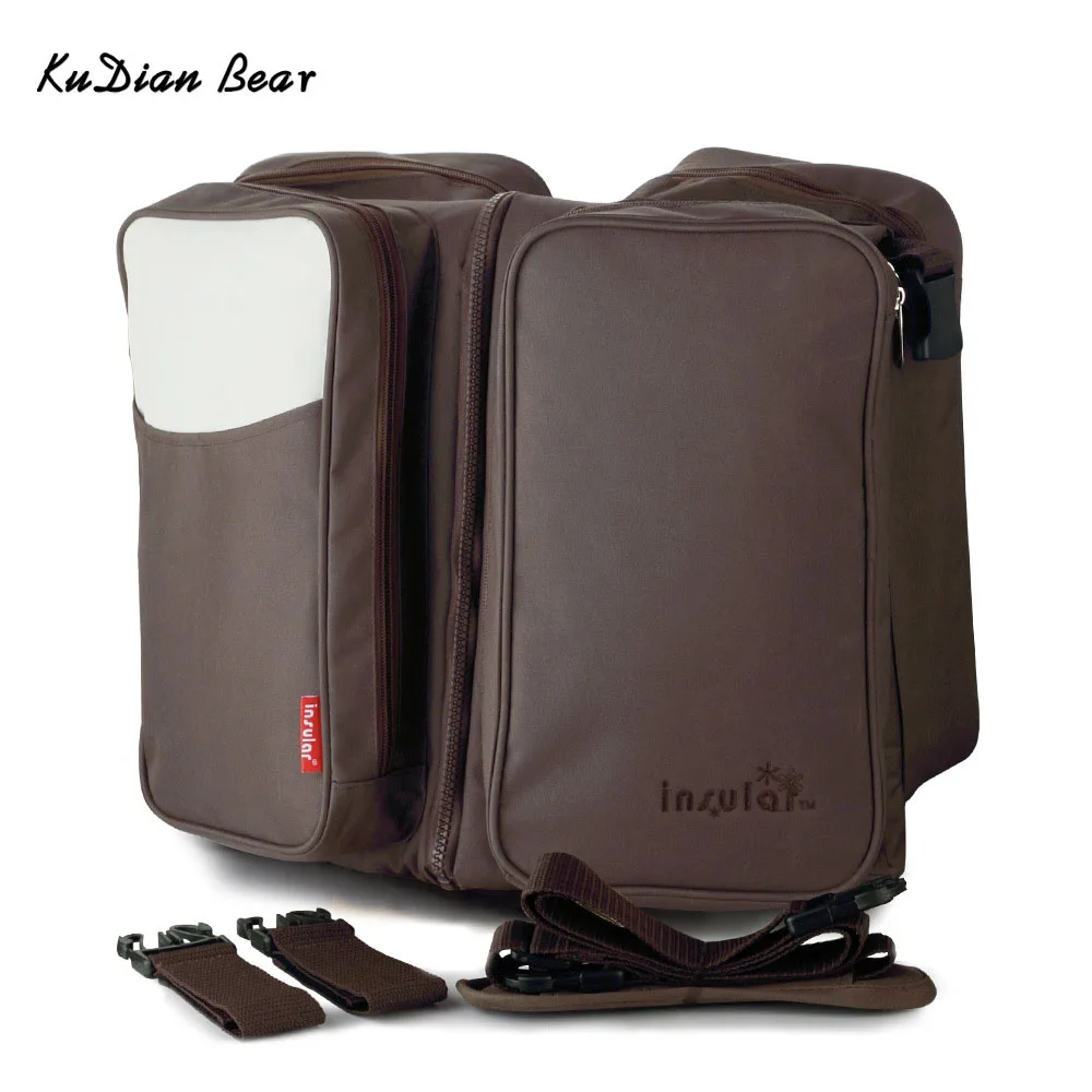 

KUDIAN BEAR Mummy Maternity Bag Large Capacity Nappy Baby Bag Travel Bed for Baby Desinger Nursing Bag MKC054 PM49