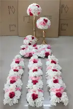 SPR Free Shipping new arrival mix color wedding table centerpiece flower wall backdrop road lead row and arch flower decoration