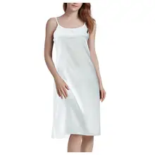 Модная сексуальная шелковая атласная Женская одежда, нижнее белье, ночная рубашка для женщин, ночная рубашка, большие размеры