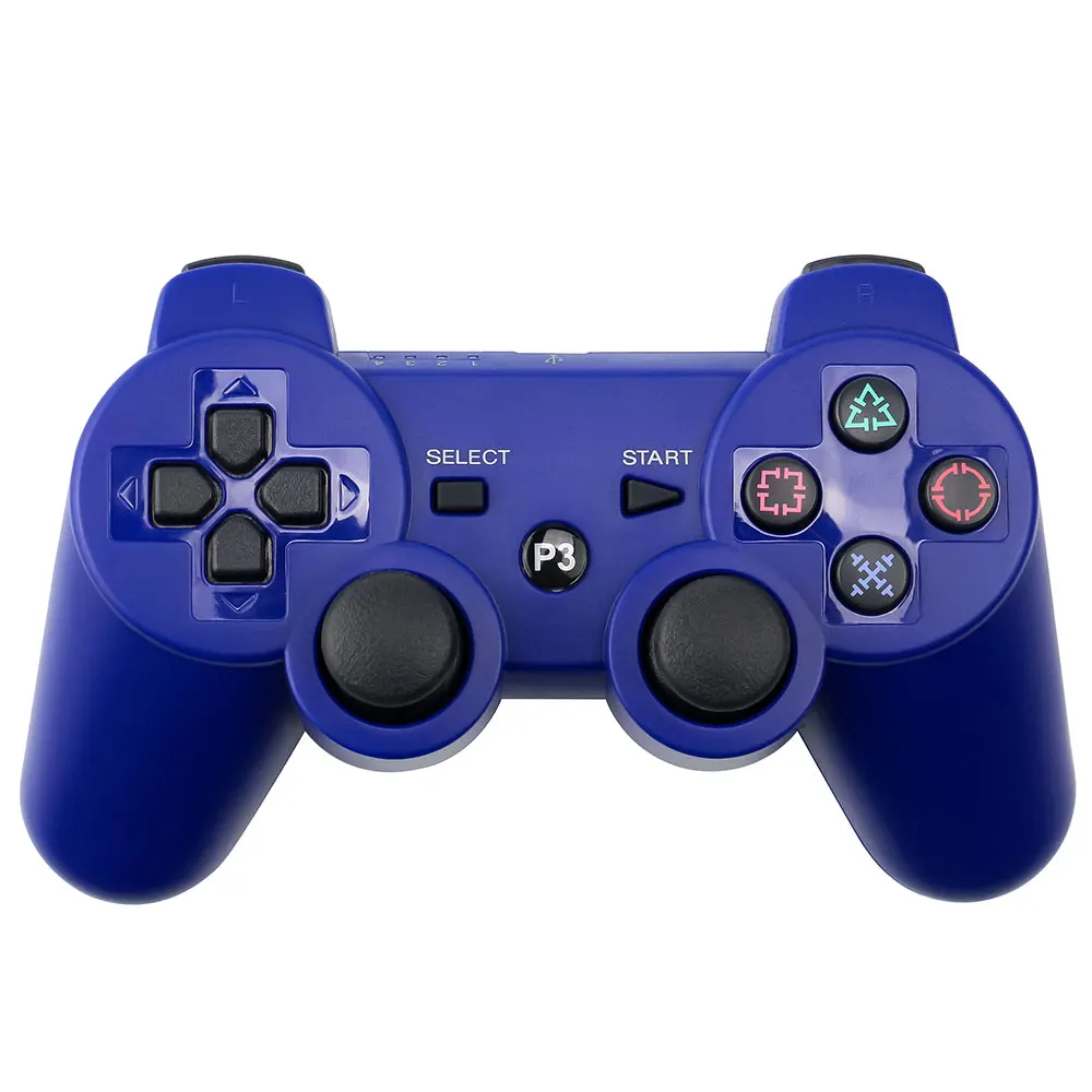 Беспроводной Bluetooth геймпад для PS3 контроллер Playstation 3 dualshock игровой джойстик play station 3 консоли - Цвет: Синий